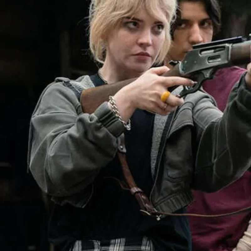 Sophie-Thatcher-Tv-Series-Yellowjackets-Teen-Natalie-Cropped-Cotton-Jacket Sophie Thatcher Yellowjackets Teen Natalie Cotton Jacket - Image 1