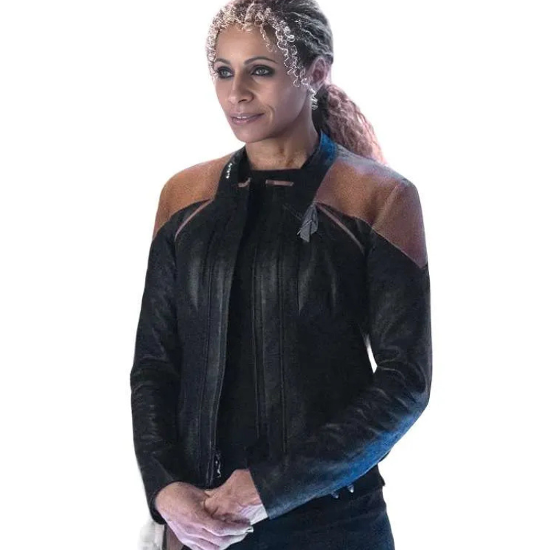 Star-Trek-Picard-Season-3-Raffi-Musiker-Leather-Jacket Star Trek Picard Raffi Musiker Leather Jacket - Image 1