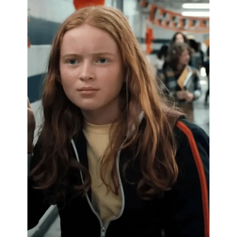 Stranger-Things-Max-Black-Track-Jacket Stranger Things Max Black Track Jacket - Image 1