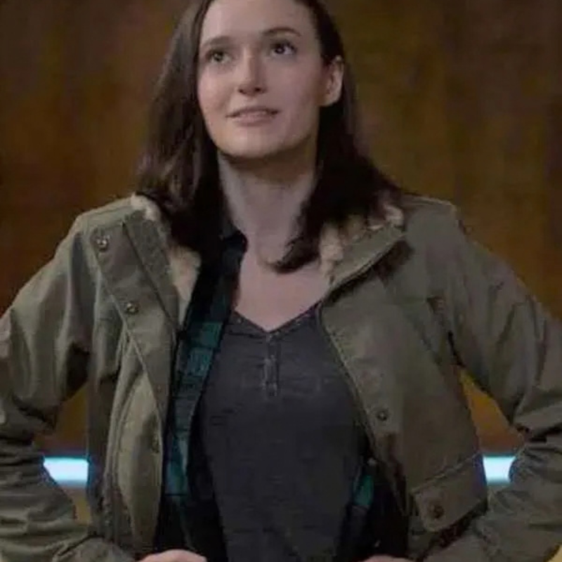Supergirl-S06-Chyler-Leigh-Gray-Cotton-Jacket Supergirl S06 Chyler Leigh Gray Cotton Jacket - Image 1