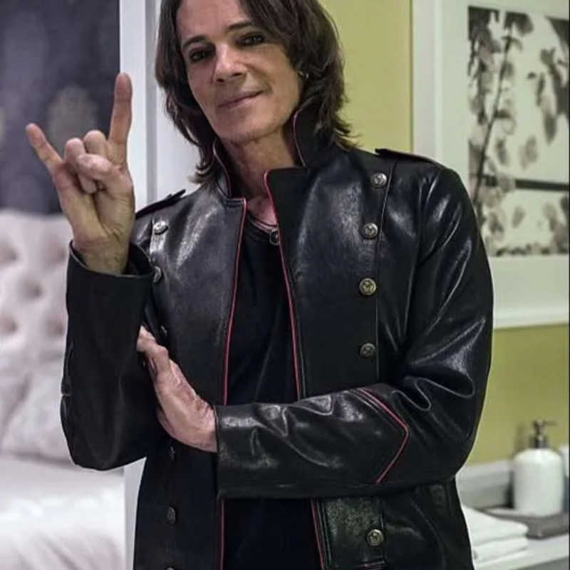 Supernatural-2016-Rick-Springfield-Black-Leather-Jacket Rick Springfield Supernatural S12 Leather Jacket - Image 1