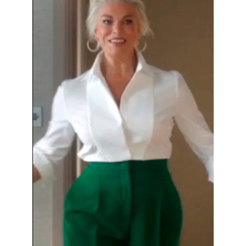 Ted-Lasso-S04-Hannah-Waddingham-White-Blouse Ted Lasso S04 Hannah Waddingham White Blouse - Image 1