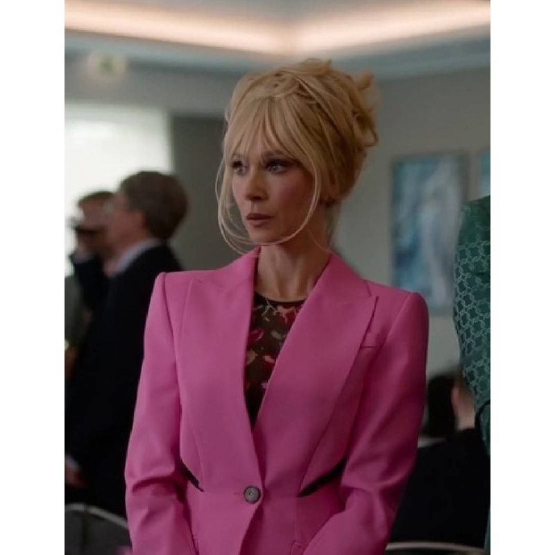 Ted-Lasso-S04-Juno-Temple-Pink-Cut-Out-Blazer- Ted Lasso S04 Juno Temple Pink Cut Out Blazer - Image 1