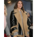 Ted Lasso Sassy Collins Shearling Leather Jacket