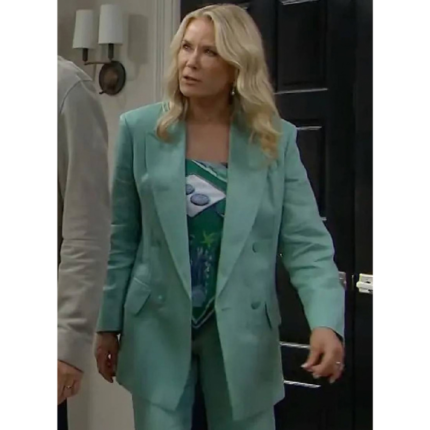 The Bold and the Beautiful Brooke Logan Green Suit