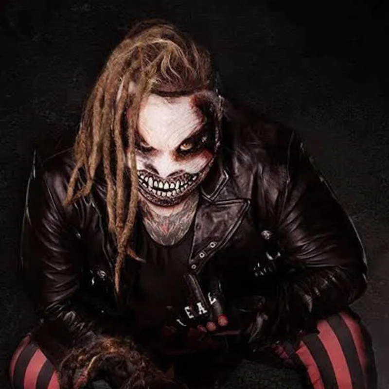 The-Fiend-Bray-Wyatt-Black-Leather-Jacket Bray Wyatt The Fiend Black Biker Jacket - Image 1