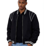 Keith Powers The Gates 2026 Black Bomber Jacket