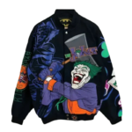 The Joker Batman Black Bomber Jacket