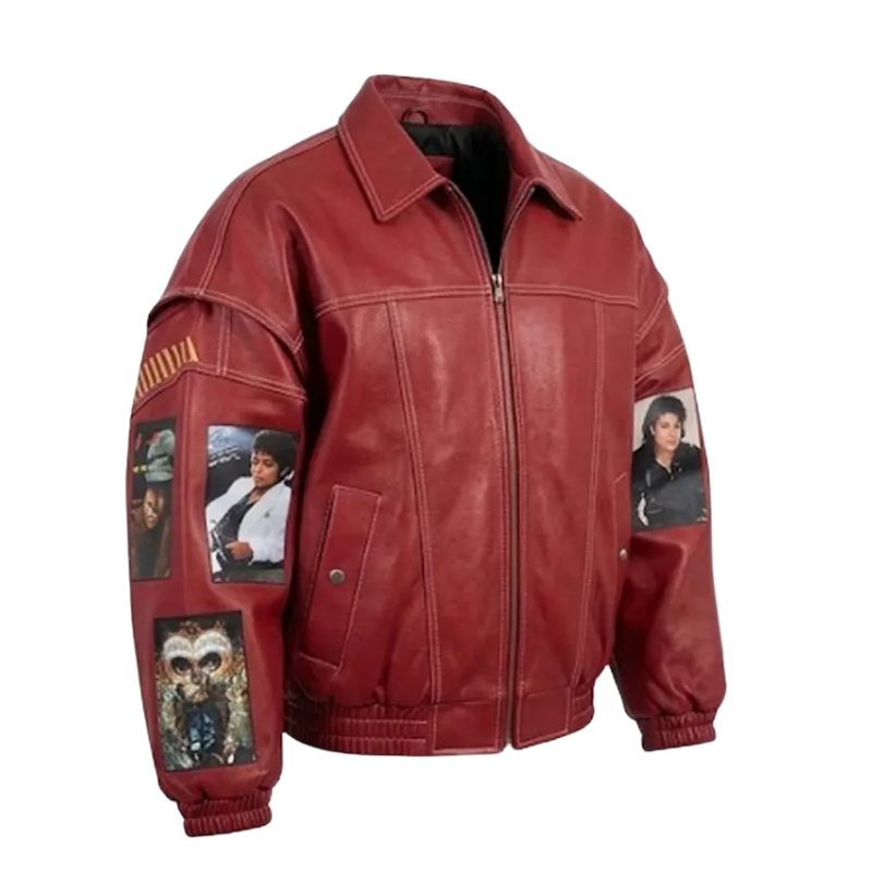 Tribute-to-Michael-Jackson-Red-Leather-Jacket Tribute to Michael Jackson Red Leather Jacket - Image 1