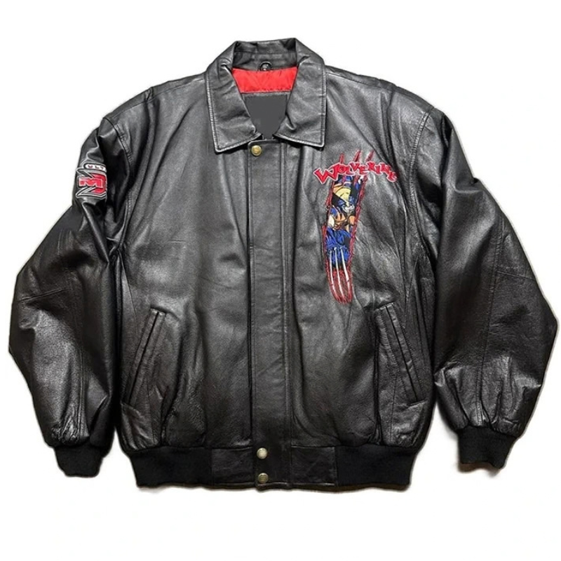 Wolverine-Black-Leather-Cosplay-Jacket Wolverine Black Leather Cosplay Jacket - Image 1