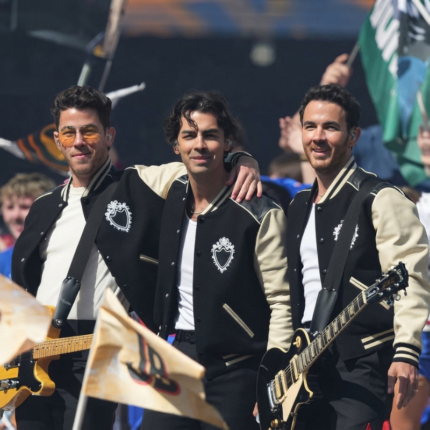 Jonas Varsity Jacket worn by Jonas Brothers at NFL halftime show