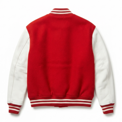 Kids Michael 2026 Jaafar Jackson Jacket back view in red and white
