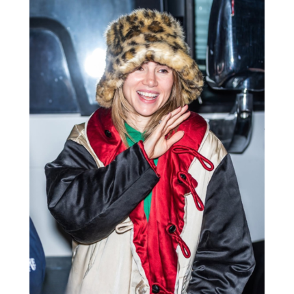Suki Waterhouse wearing the Loveland Tour concert jacket