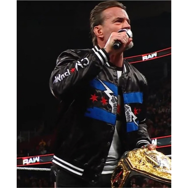 CM-Punk-Chicago-Made-Jacket CM Punk Chicago Made Bomber Jacket - Image 1