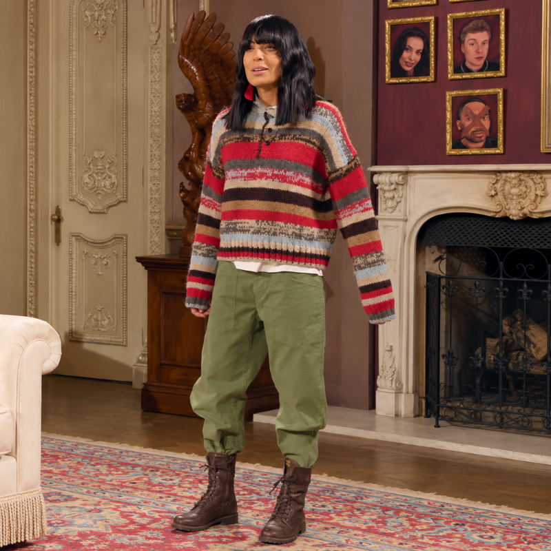 Claudia-winkleman-the-celebrity-traitors-season-2-sweater Claudia Winkleman The Celebrity Traitors season-2 Sweater - Image 1