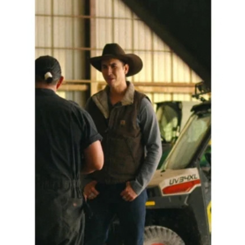 Jake-Longbow-Ransom-Canyon-Brown-Vest-350x425 Jake Longbow Ransom Canyon Brown Vest - Image 1