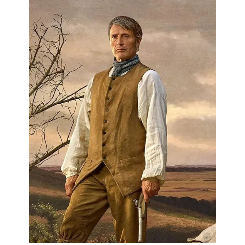 Ludvig-von-Kahlen-The-Promised-Land-Beige-Vest Ludvig von Kahlen The Promised Land Brown Vest - Image 1