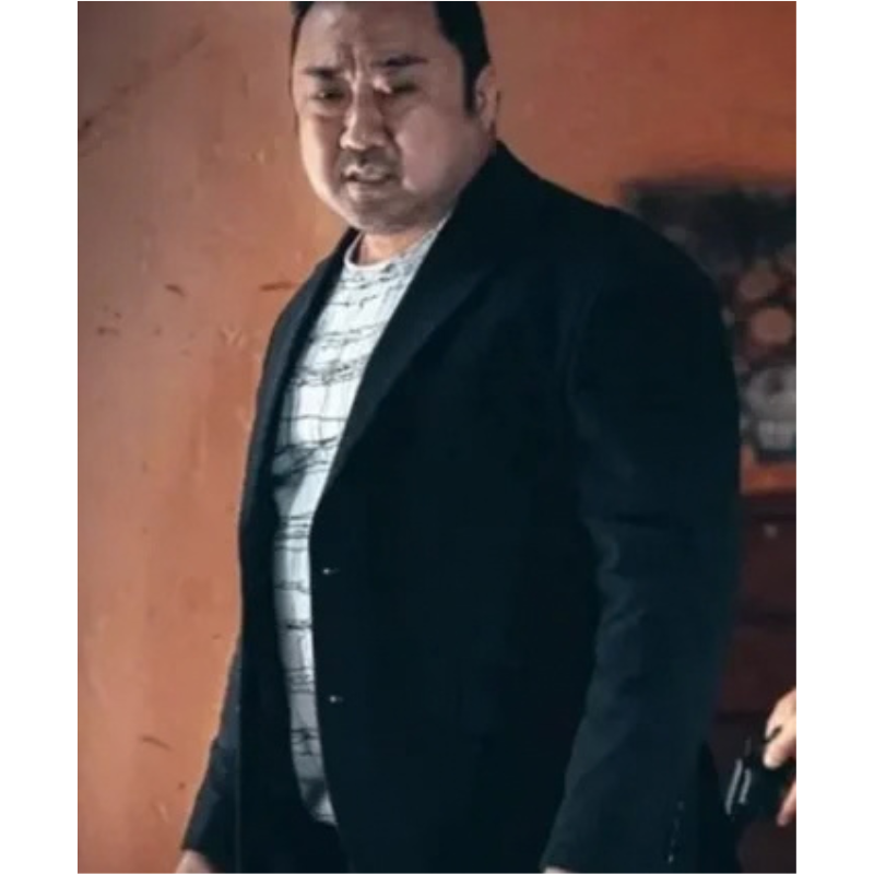 Ma-Dong-Seok-The-Roundup-No-Way-Out-Black-Coat-350x425 Ma Dong-Seok The Roundup: No Way Out Black Coat - Image 1