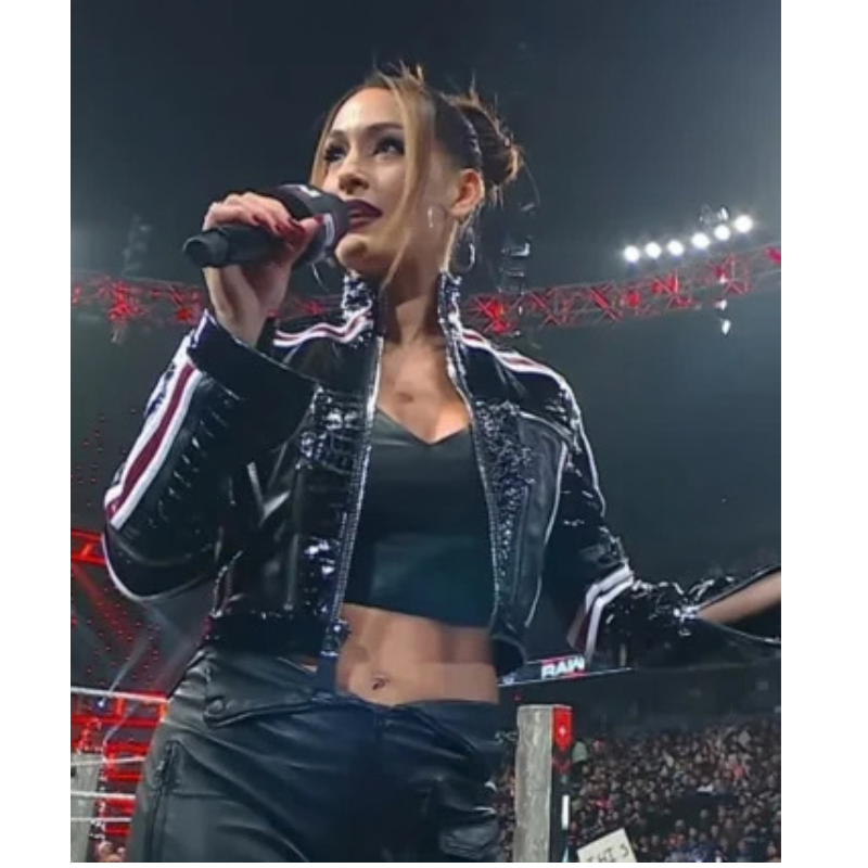 Nikki-Bella-Leather-Jacket-350x425 WWE Nikki Bella Leather Jacket - Image 1