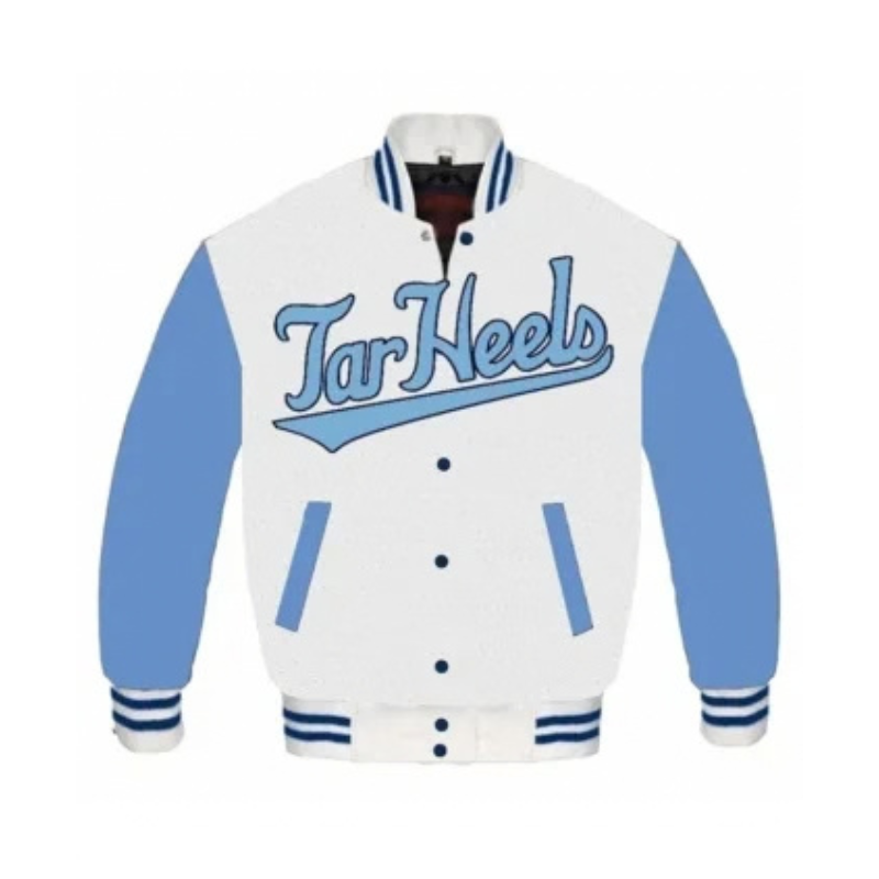 North-Carolina-Tar-Heels-Varsity-Jacket-Front-350x425 North Carolina Tar Heels Varsity Jacket - Image 1