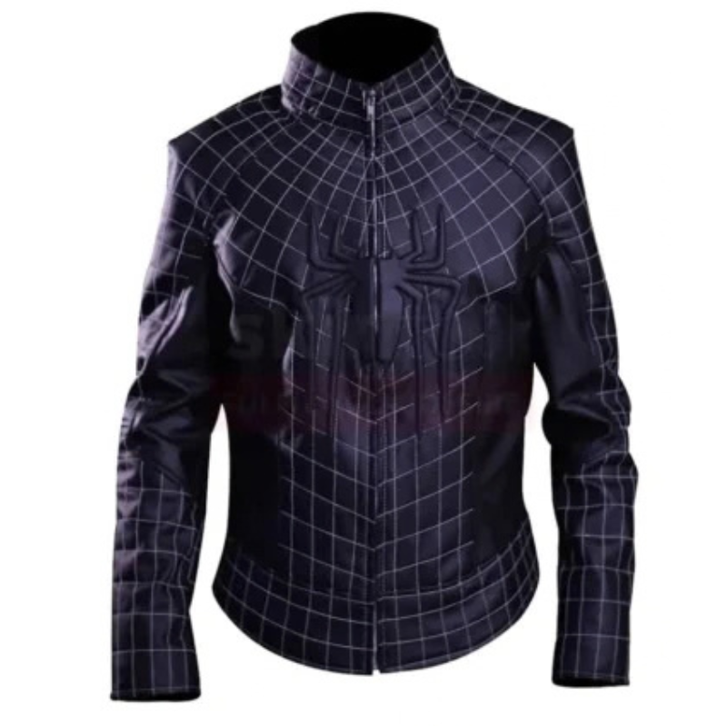 The-Amazing-Spider-Man-2-Black-Leather-Jacket-350x425 The Amazing Spider Man 2 Black Leather Jacket - Image 1