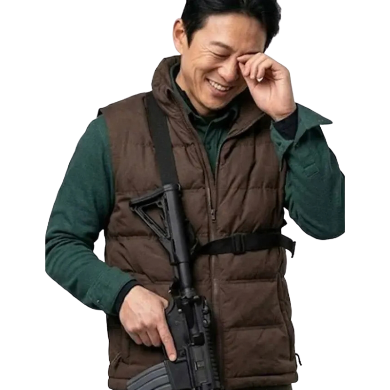 The-Fix-Jake-Choi-Brown-Vest The Fix Jake Choi Brown Vest - Image 1