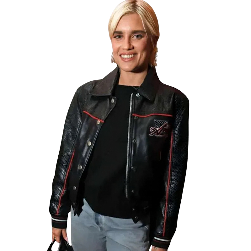 Tigerlily-Taylor-Wuthering-Heights-2026-Avirex-Leather-Jacket Wuthering Heights 2026 Tigerlily Taylor Avirex Leather Jacket - Image 1