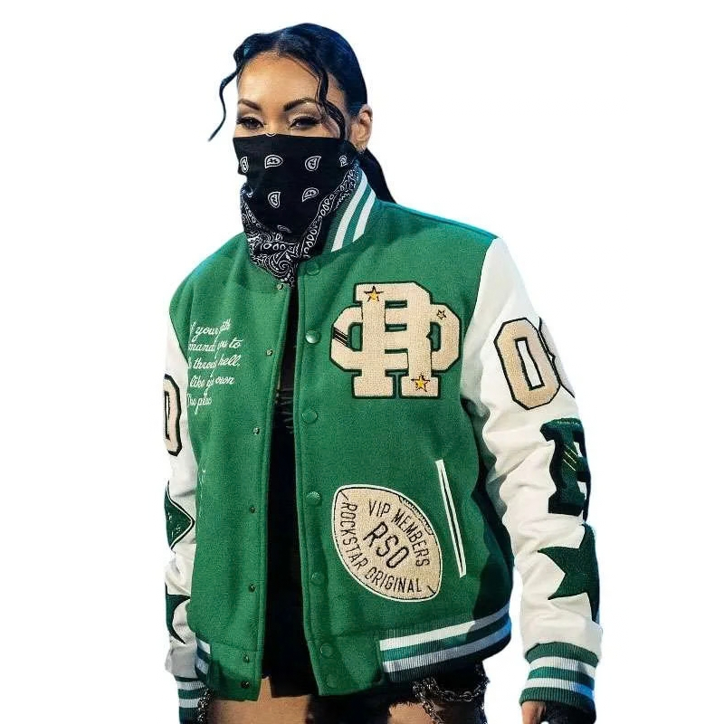 WWE-SmackDown-2026-Mia-Yim-Varsity-Jacket WWE SmackDown 2026 Mia Yim Varsity Jacket - Image 1