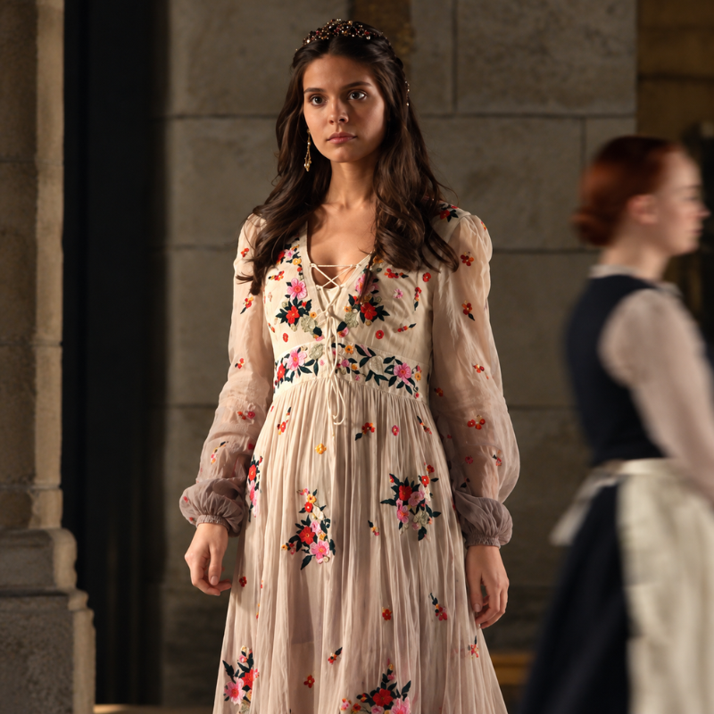 lady-kenna-reign-white-floral-embroidered-maxi-dress Lady Kenna Reign Dress Front View